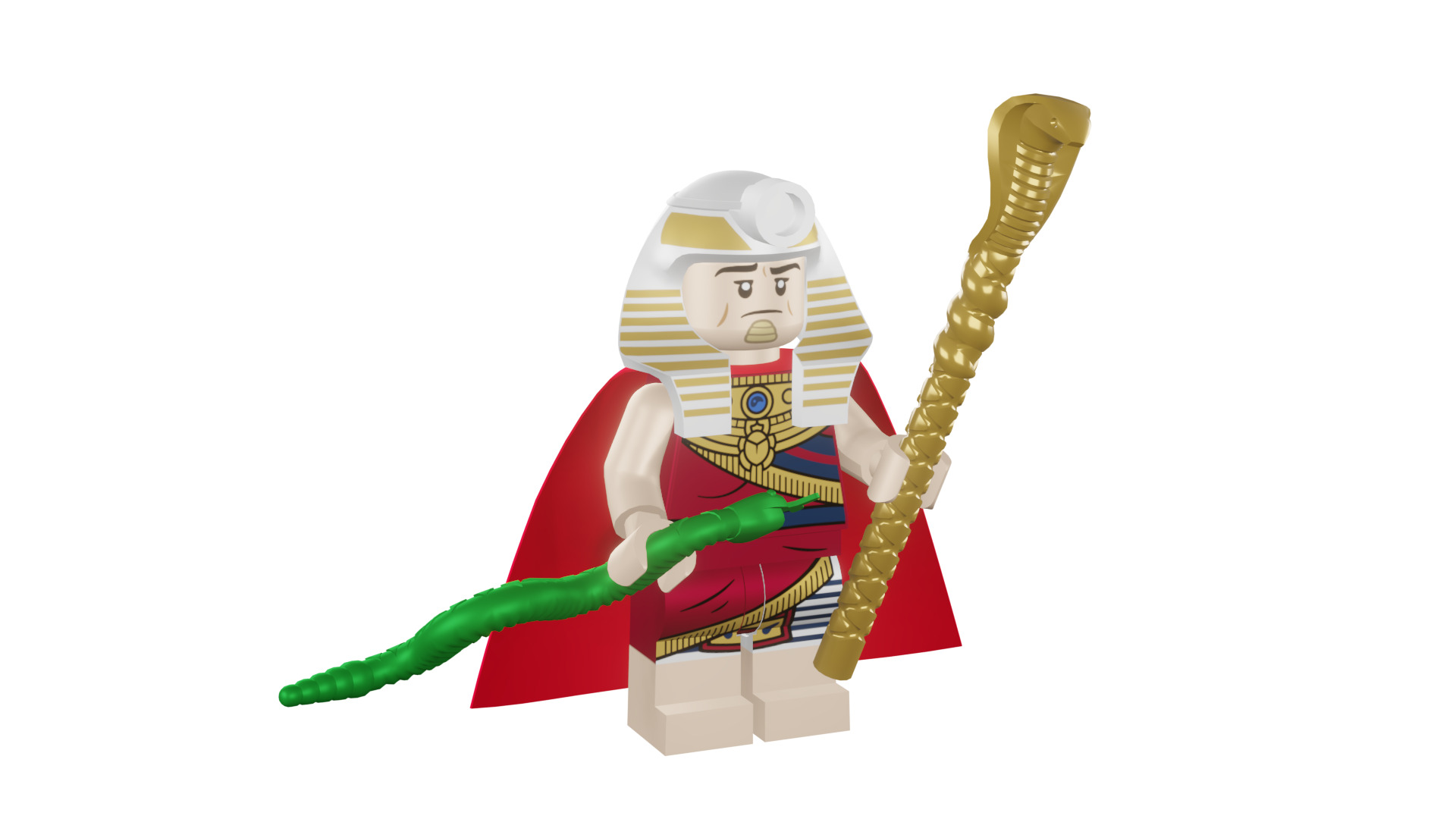 3D print minifigure - 71017-19 King Tut 3D print model_13