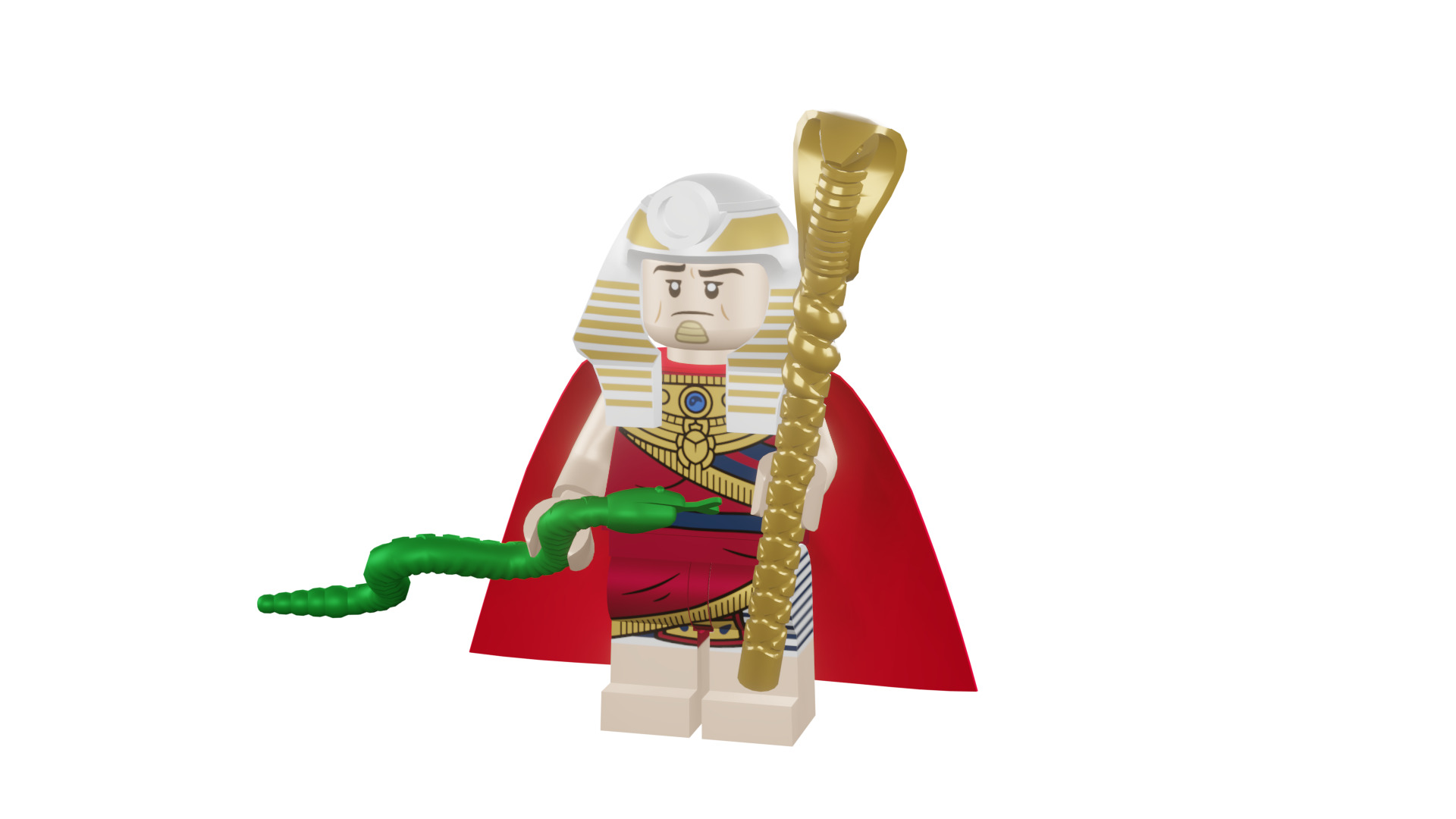 3D print minifigure - 71017-19 King Tut 3D print model_48