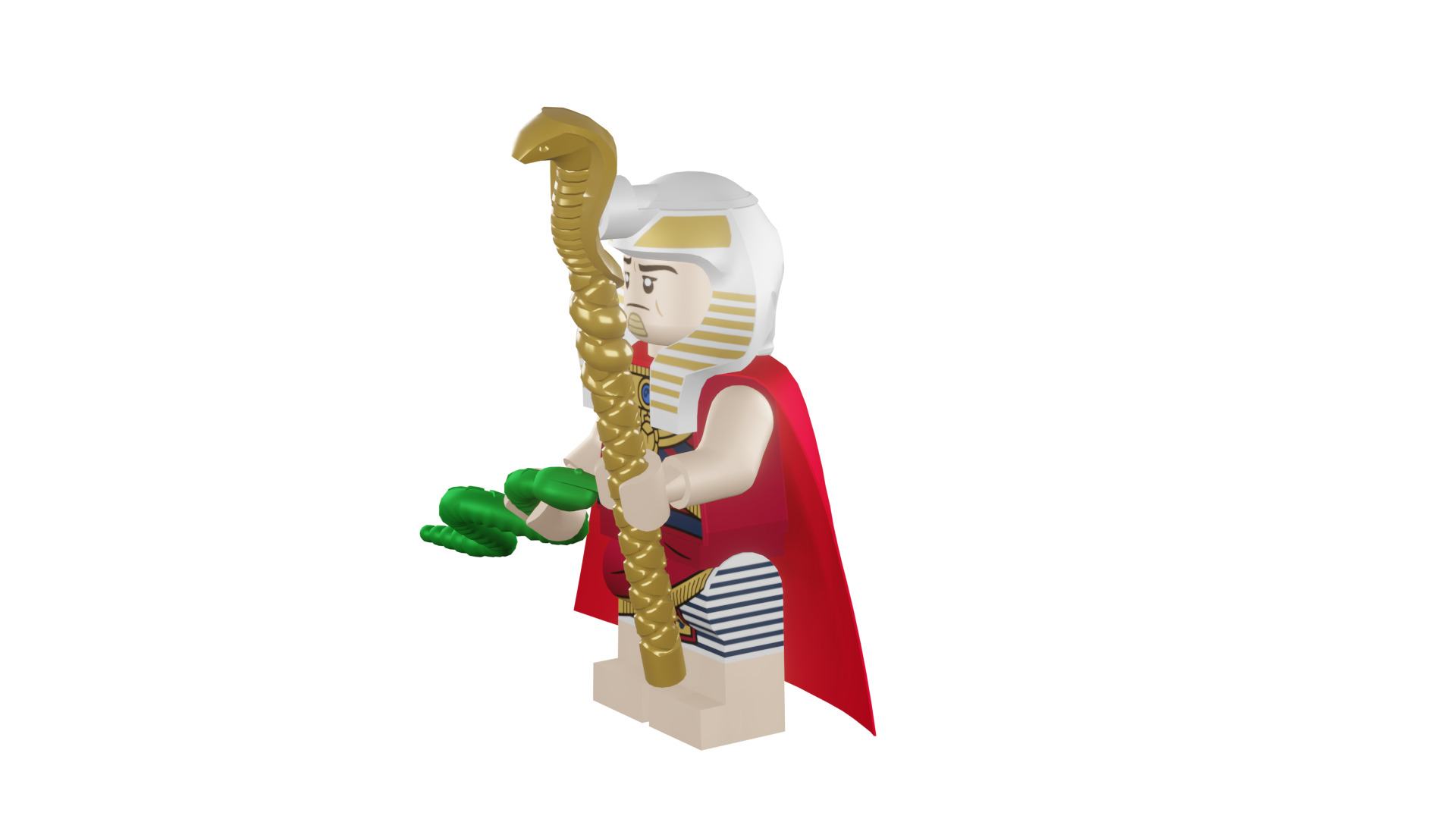 3D print minifigure - 71017-19 King Tut 3D print model_44