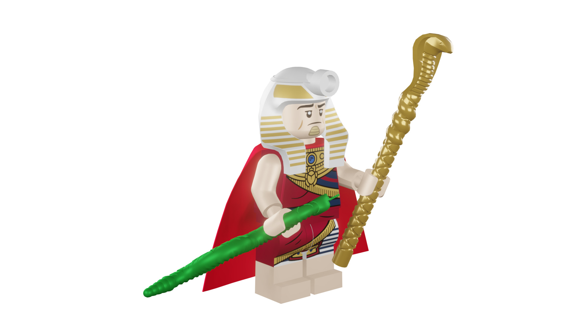 3D print minifigure - 71017-19 King Tut 3D print model_14