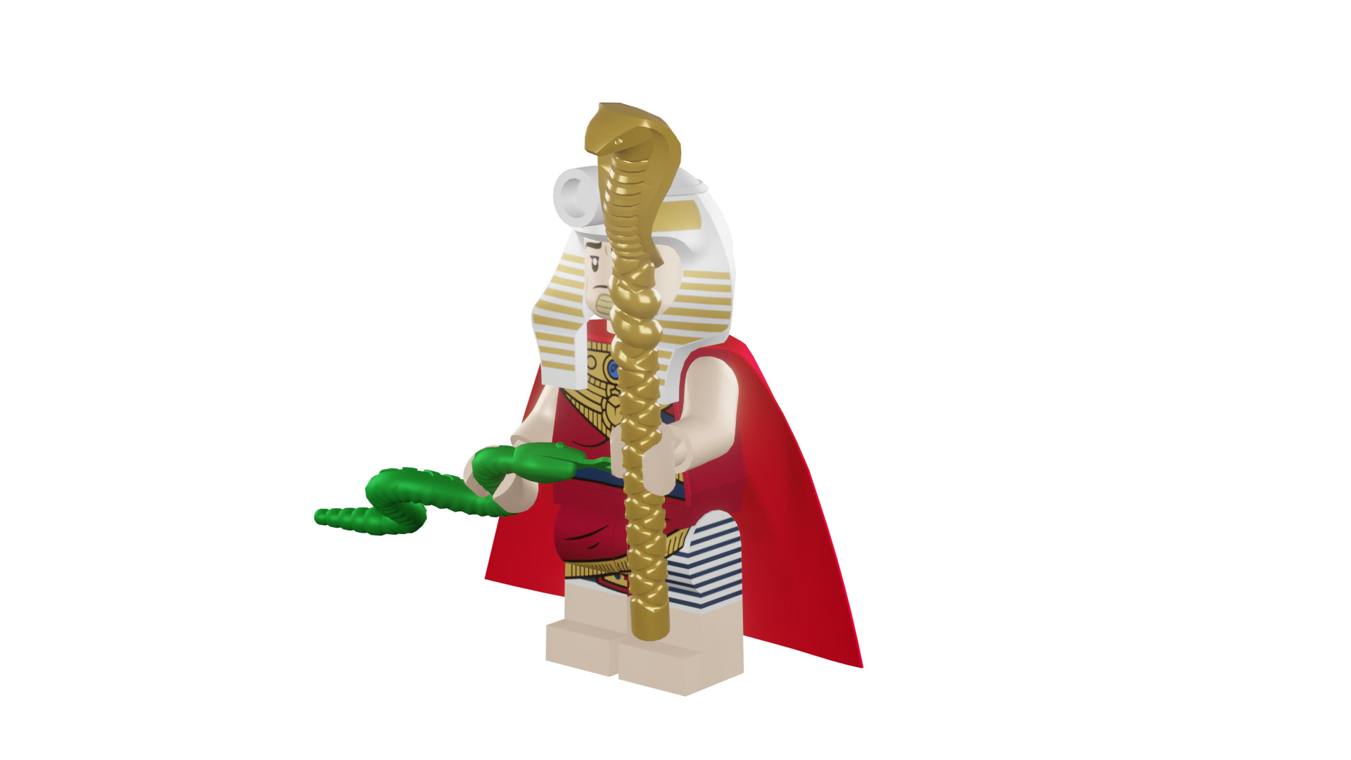 3D print minifigure - 71017-19 King Tut 3D print model_46