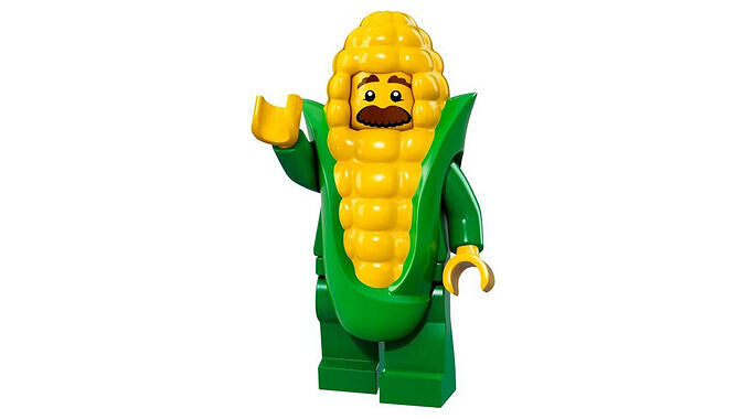 3D print minifigure - 71018-4 Corn Cob Guy 3D print model