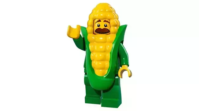 3D print minifigure - 71018-4 Corn Cob Guy