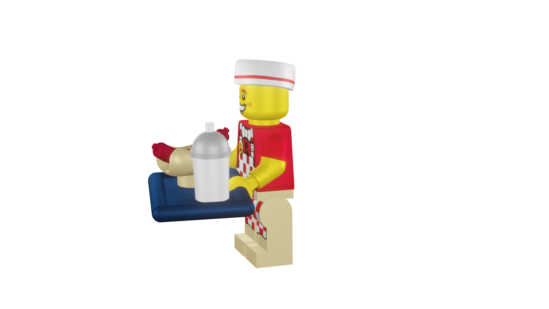 3D print minifigure - 71018-6 Hot Dog Man 3D print model_34