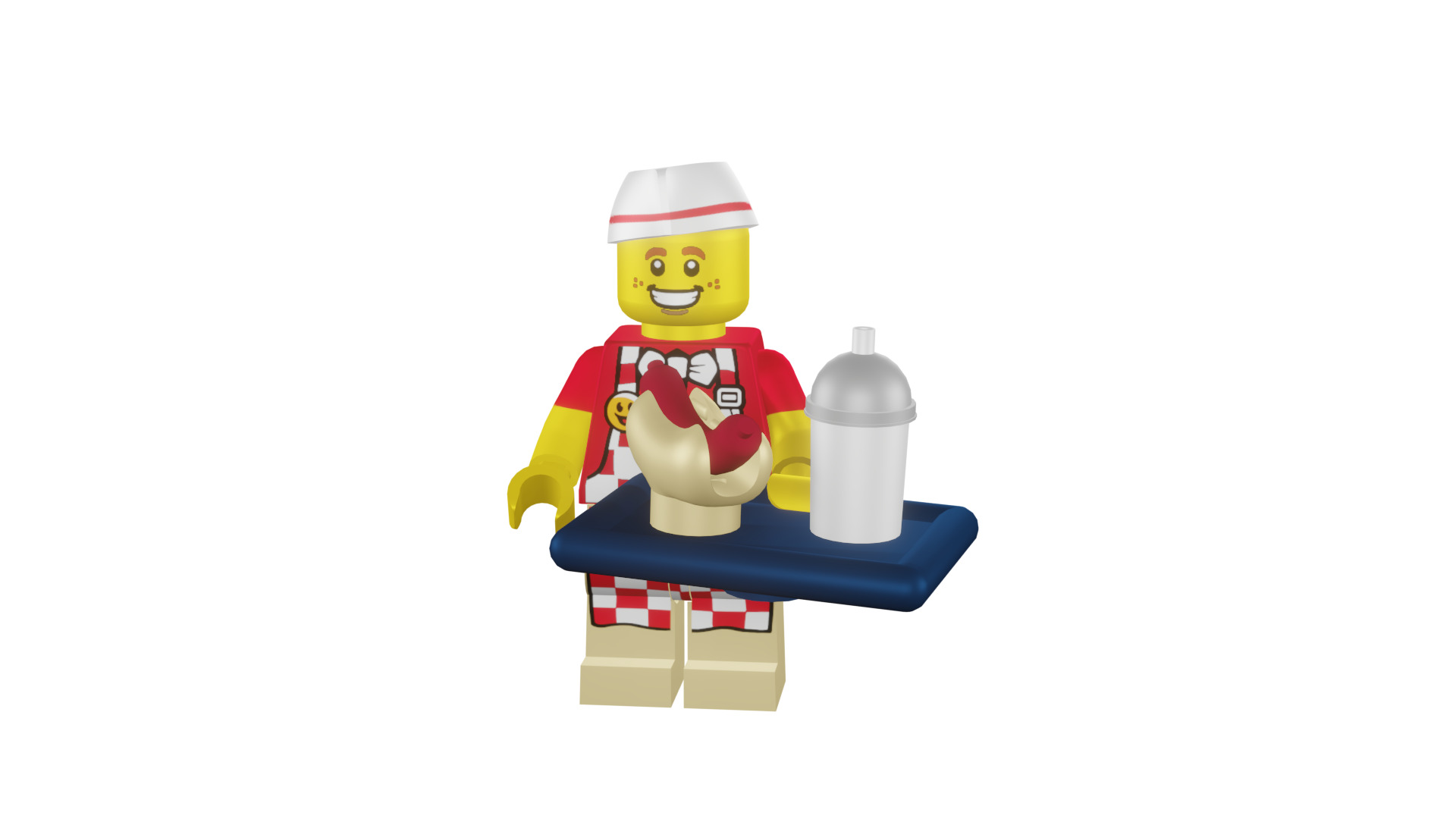 3D print minifigure - 71018-6 Hot Dog Man 3D print model_46