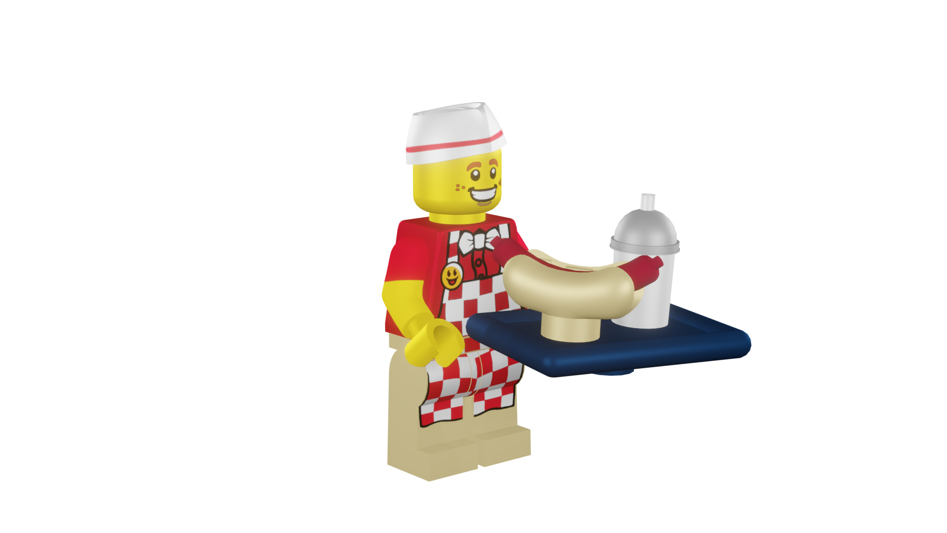 3D print minifigure - 71018-6 Hot Dog Man 3D print model_1