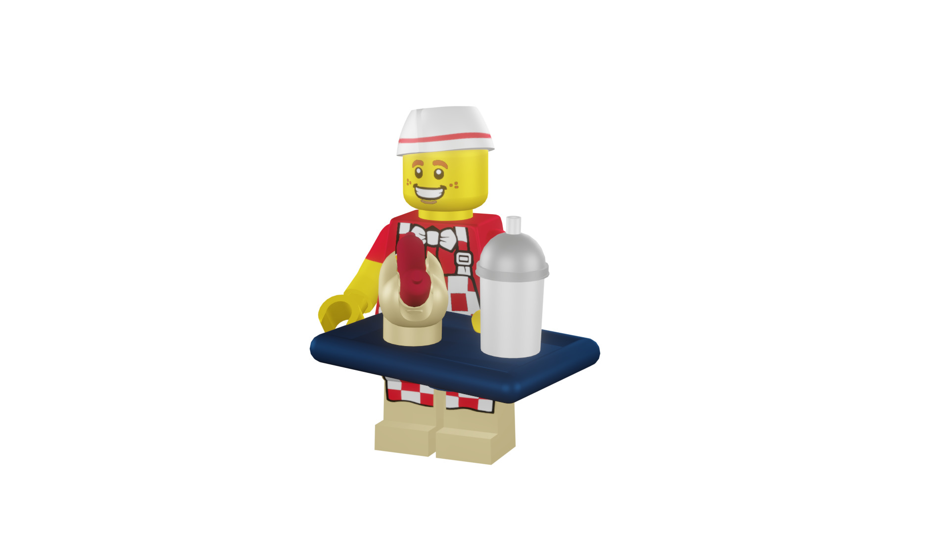 3D print minifigure - 71018-6 Hot Dog Man 3D print model_4
