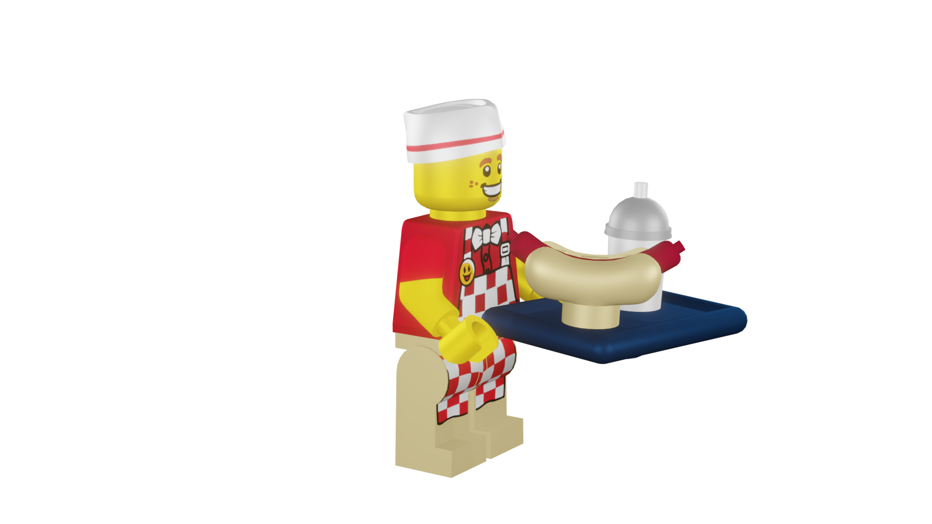 3D print minifigure - 71018-6 Hot Dog Man 3D print model_24
