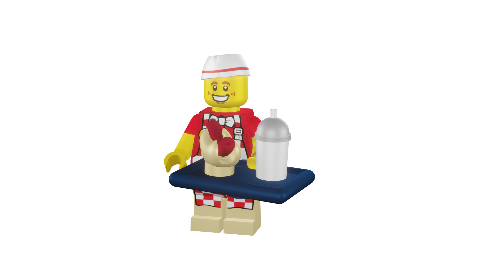 3D print minifigure - 71018-6 Hot Dog Man 3D print model_50