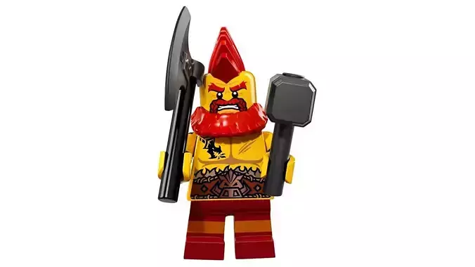 3D print minifigure - 71018-10 Battle Dwarf