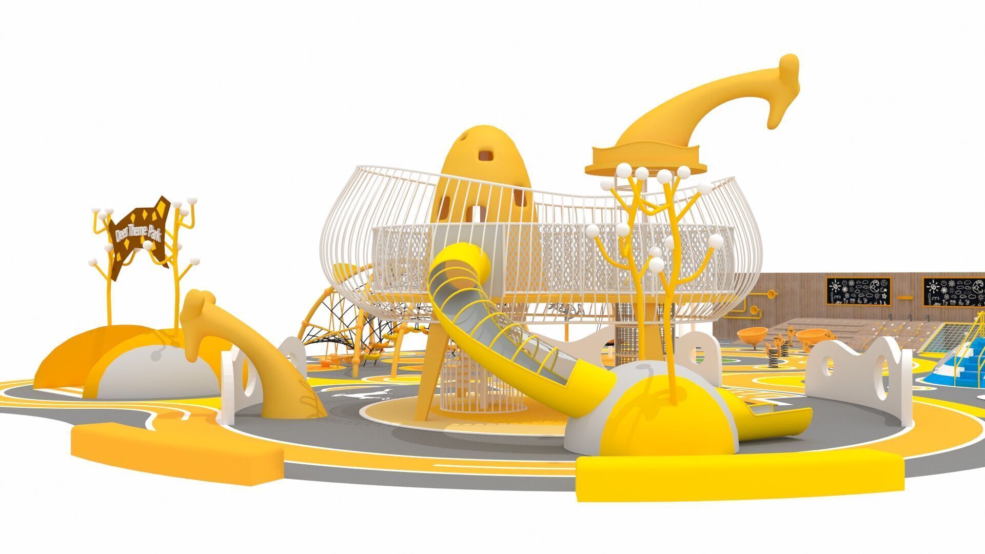 Deer Theme Park 3D model_6