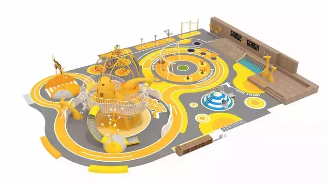 Deer Theme Park 3D model