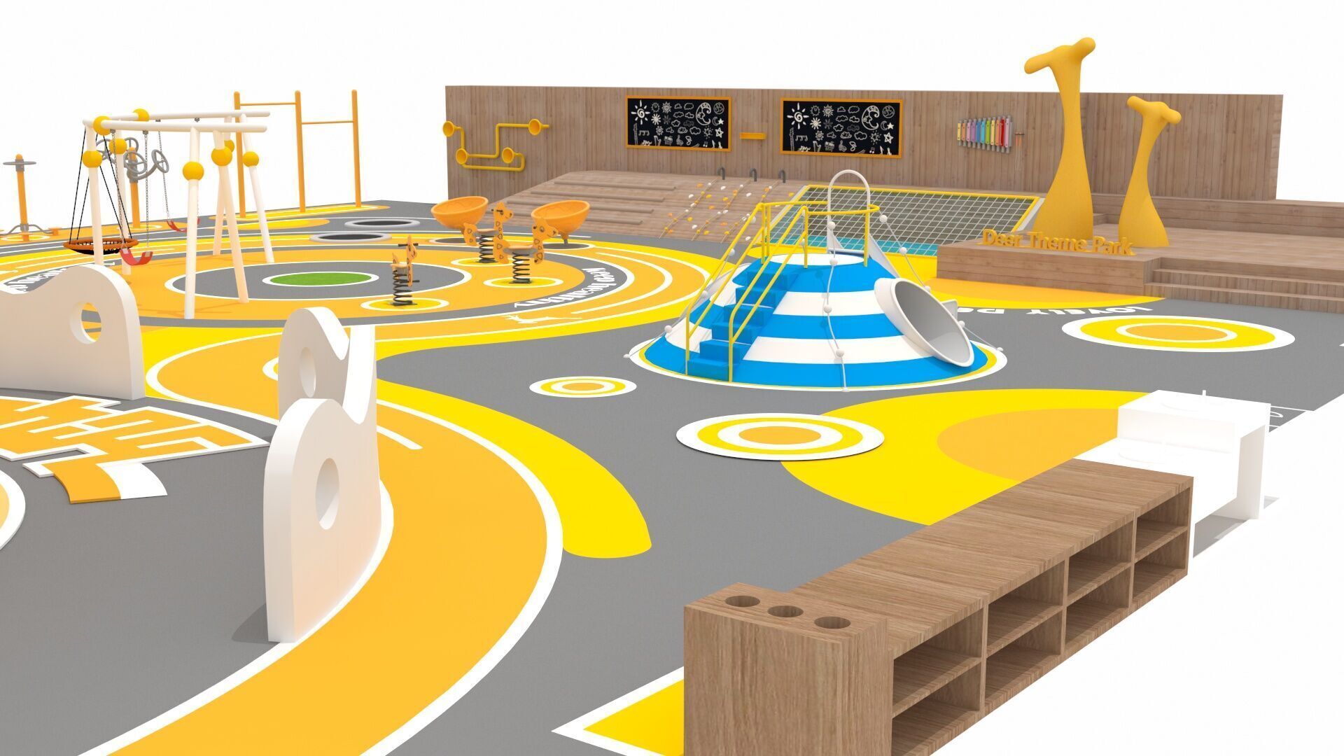 Deer Theme Park 3D model_4