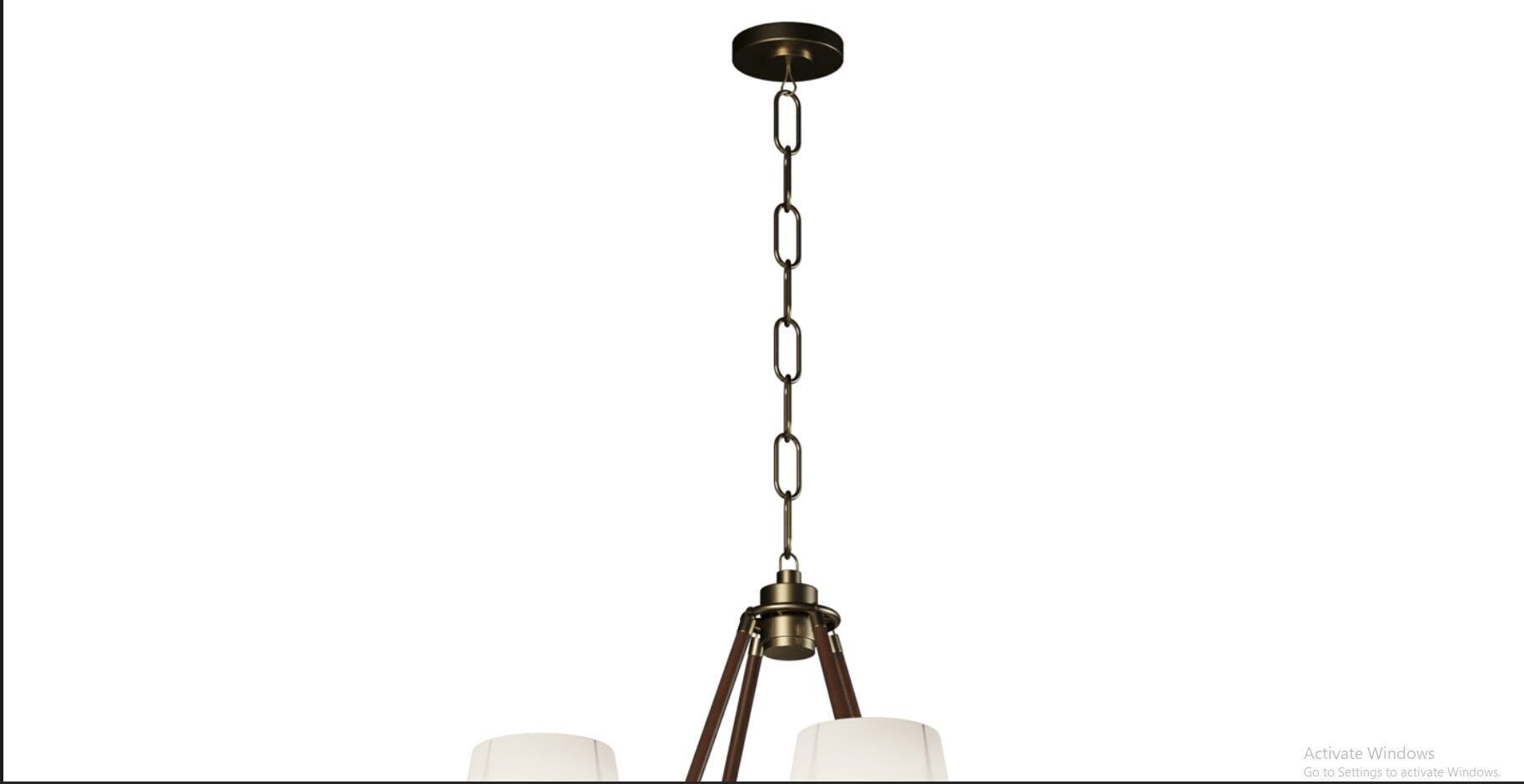 Ralph Lauren - Katie Large Chandelier Low-poly 3D model_6