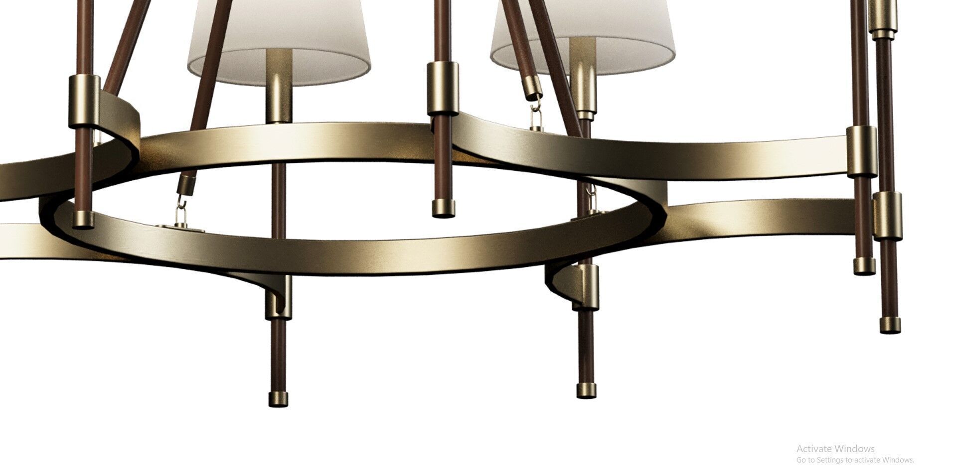 Ralph Lauren - Katie Large Chandelier Low-poly 3D model_8