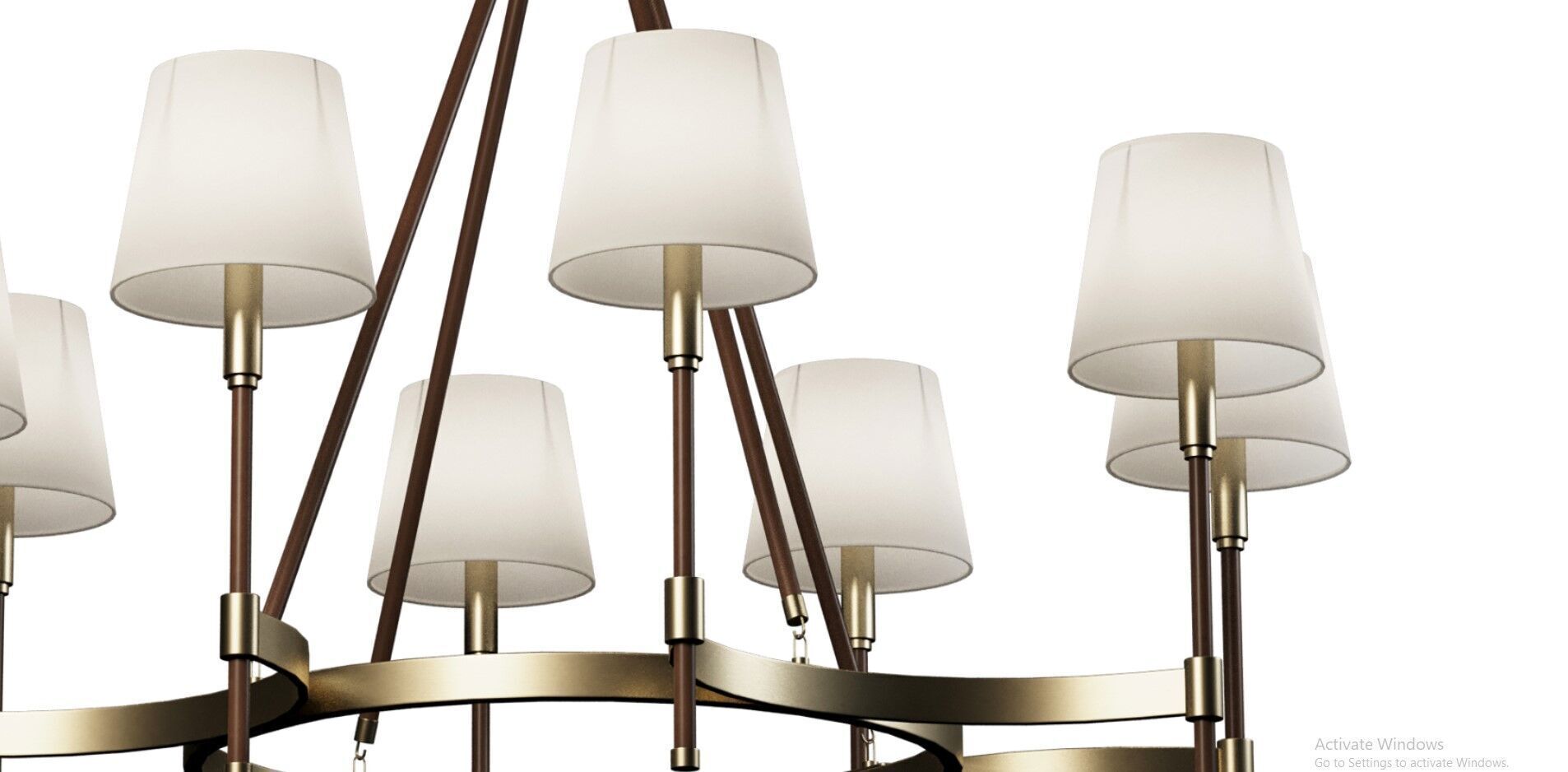 Ralph Lauren - Katie Large Chandelier Low-poly 3D model_7