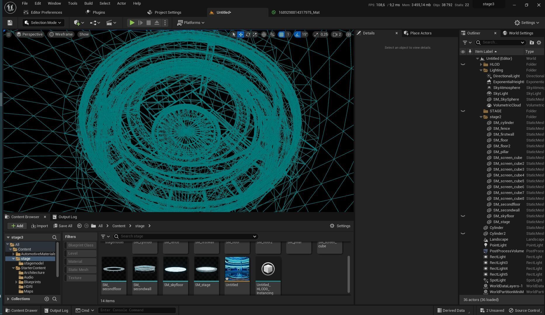 UE5 Virtual Set Low-poly 3D model_7