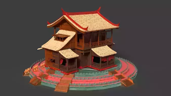 Chinese ancient house  3D model
