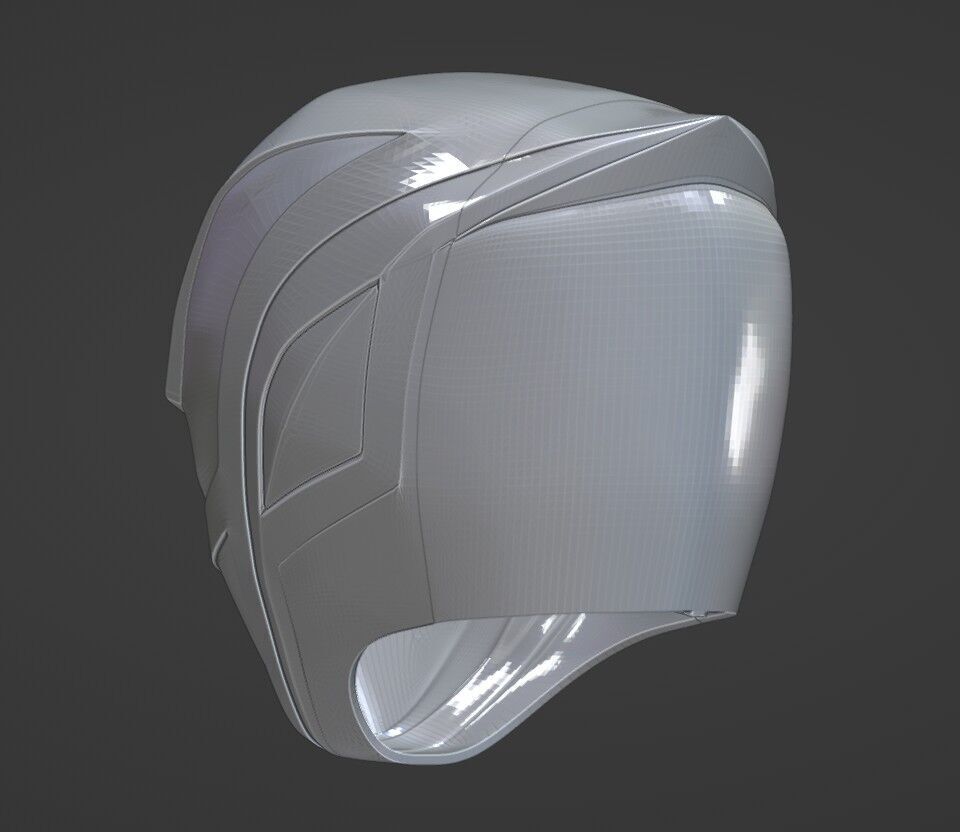 Power Rangers SPD Blue Ranger Deka Blue helmet 3D print model_9