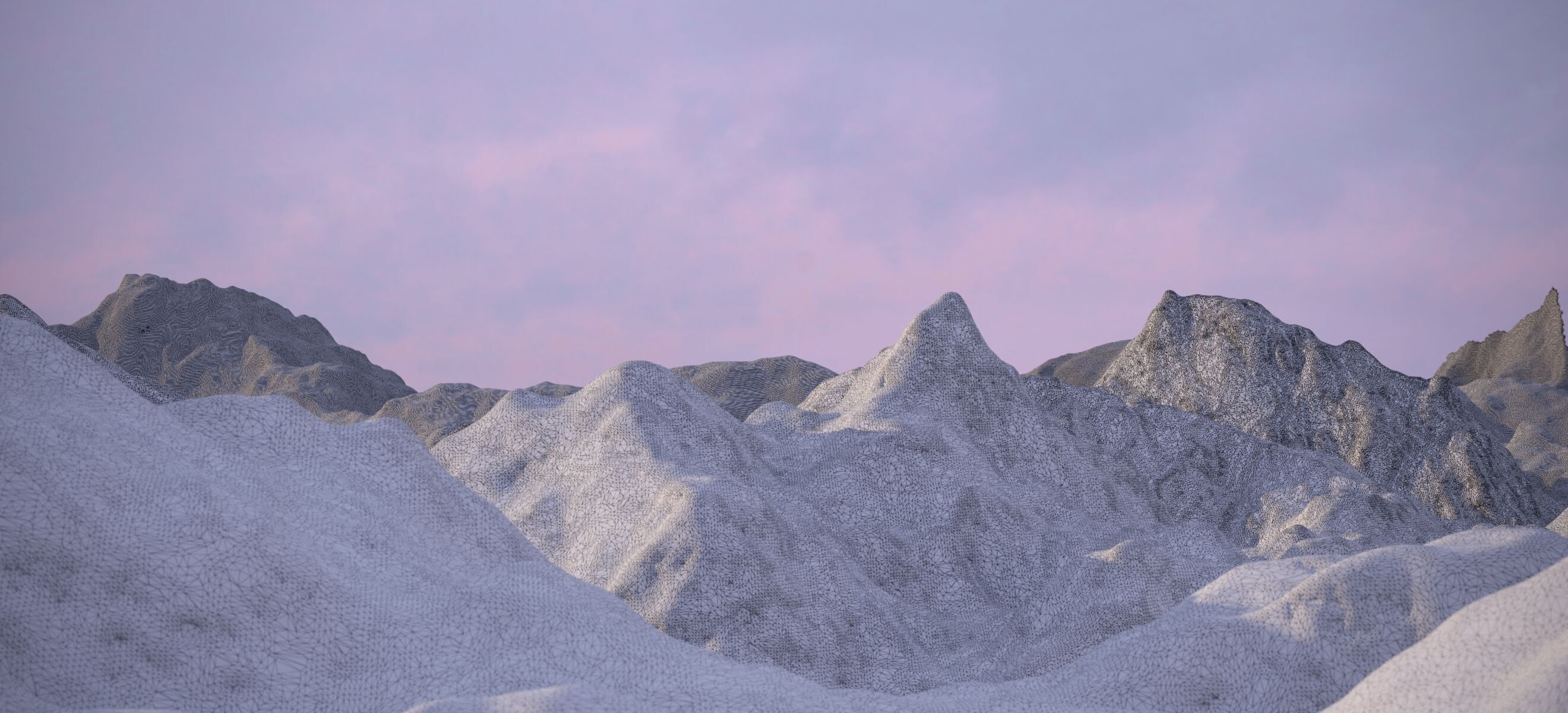 THE ALPS WINTER LANDSCAPE 2024 3D model_5