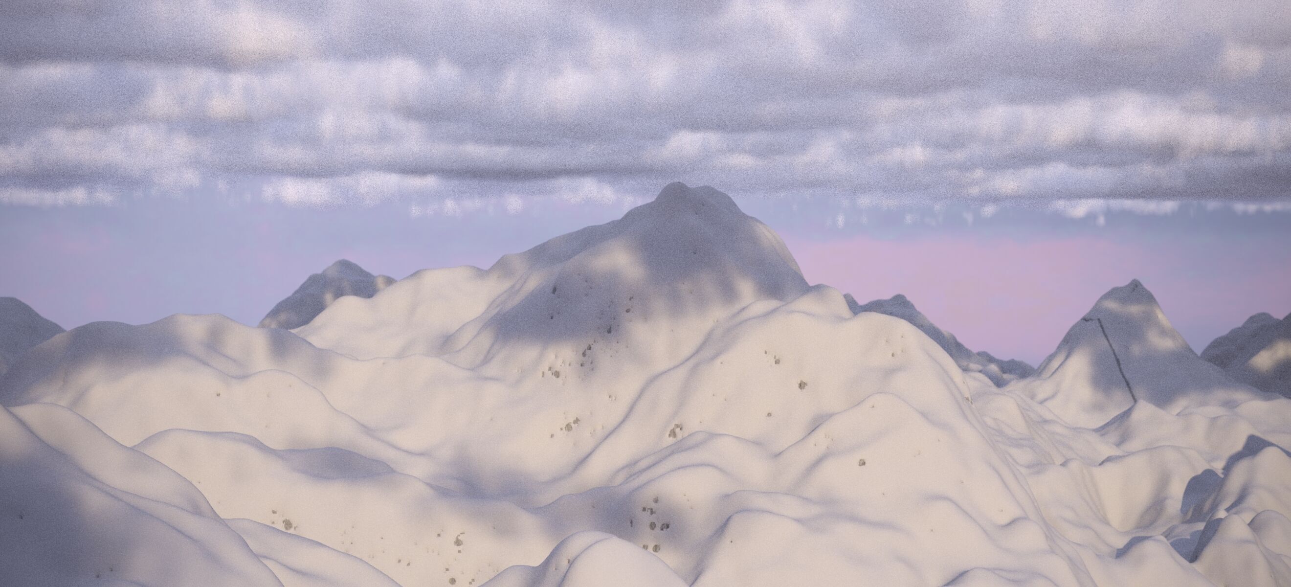 THE ALPS WINTER LANDSCAPE 2024 3D model_1