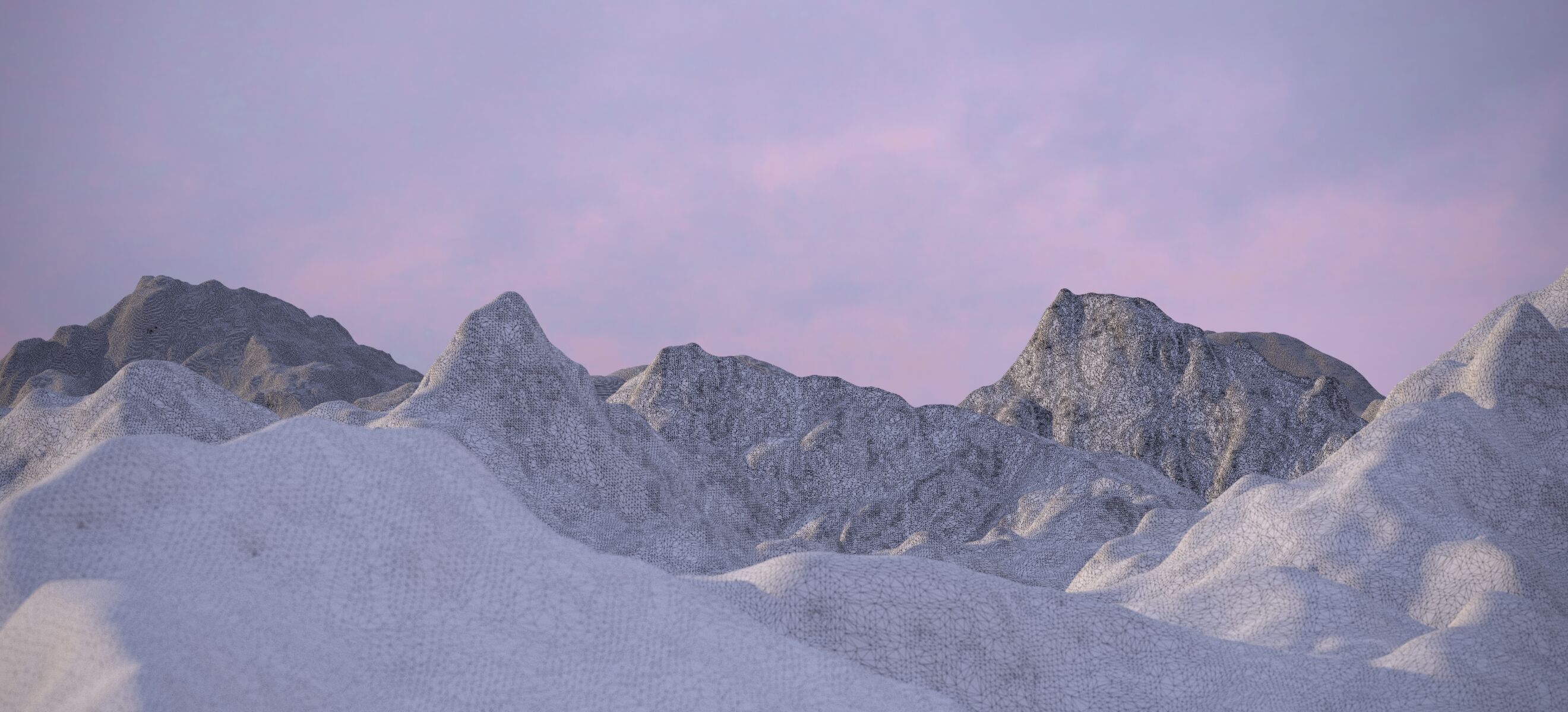 THE ALPS WINTER LANDSCAPE 2024 3D model_8