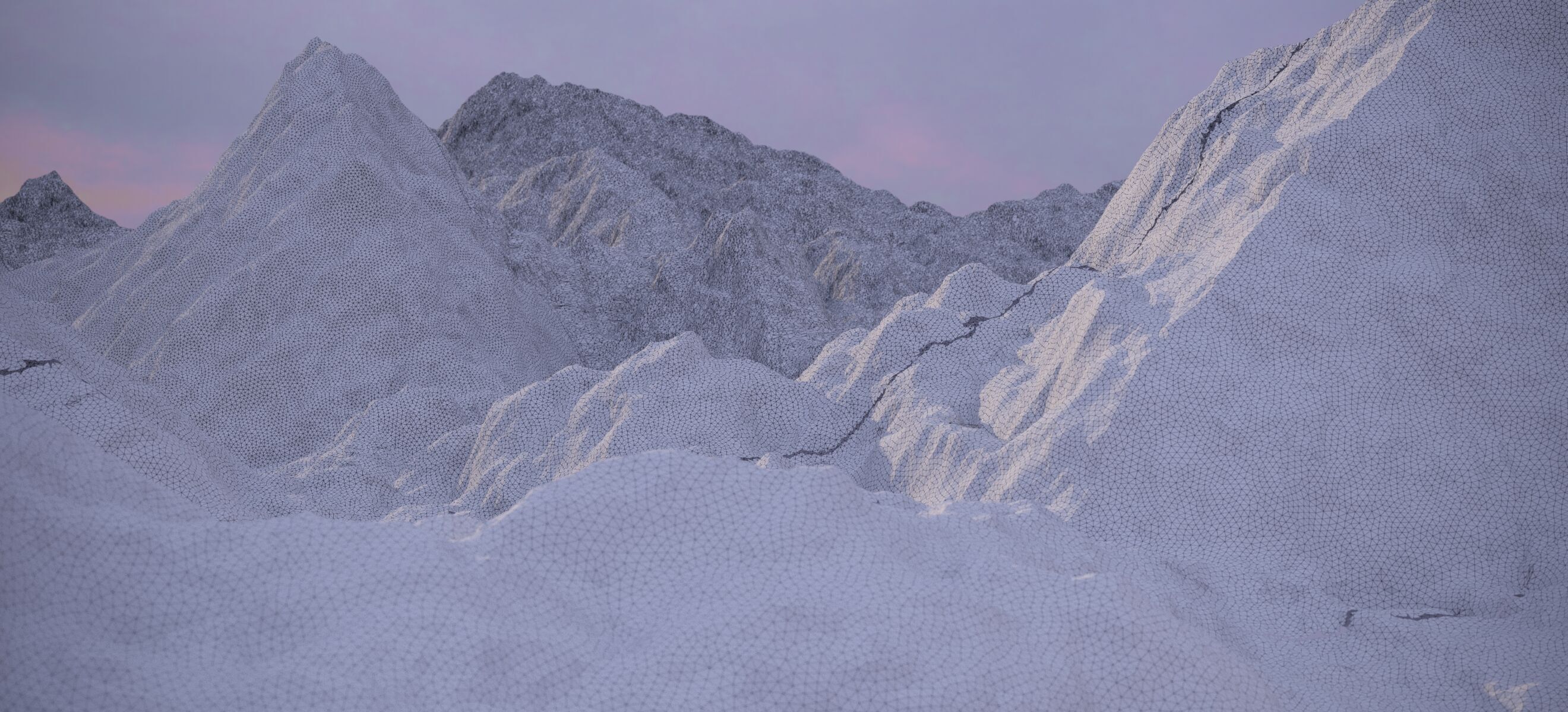 THE ALPS WINTER LANDSCAPE 2024 3D model_18