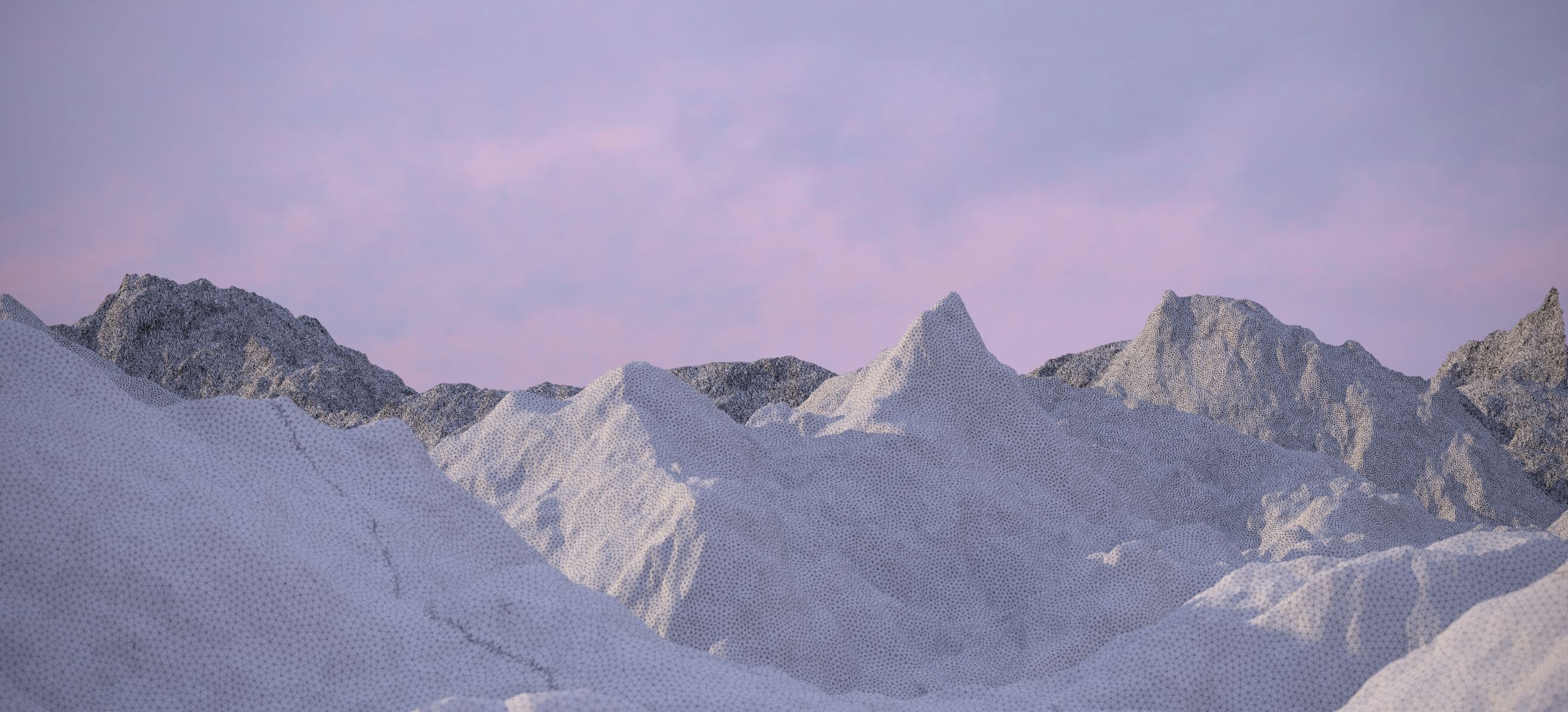 THE ALPS WINTER LANDSCAPE 2024 3D model_6
