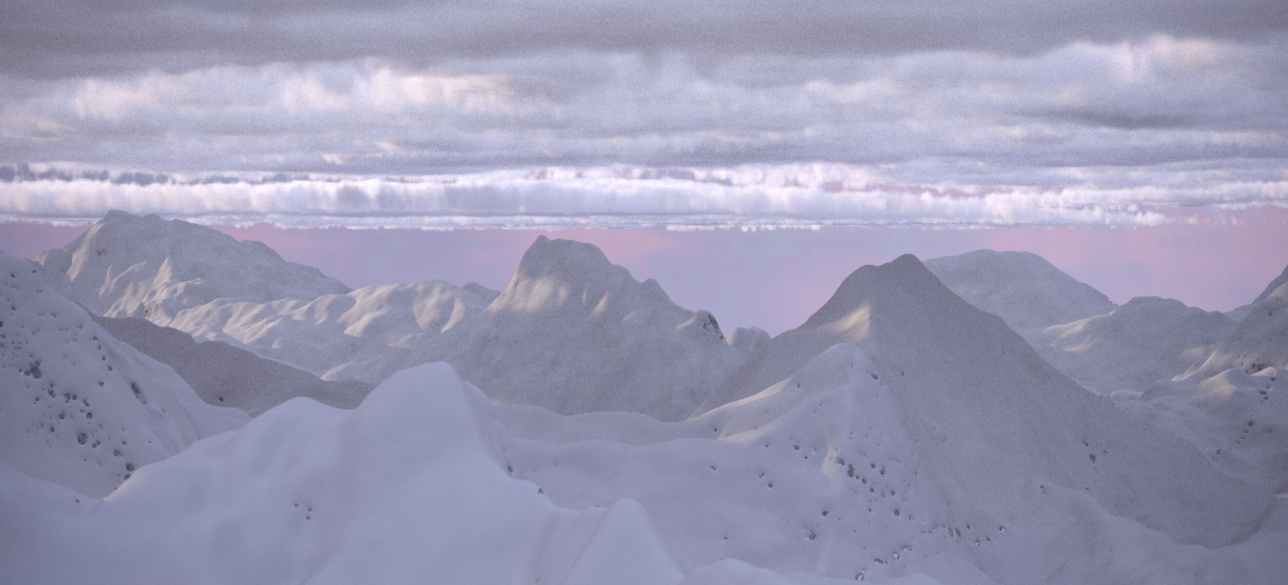 THE ALPS WINTER LANDSCAPE 2024 3D model_29