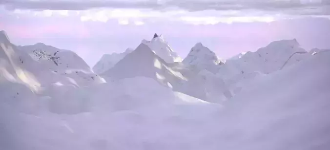 THE ALPS WINTER LANDSCAPE 2024 3D model
