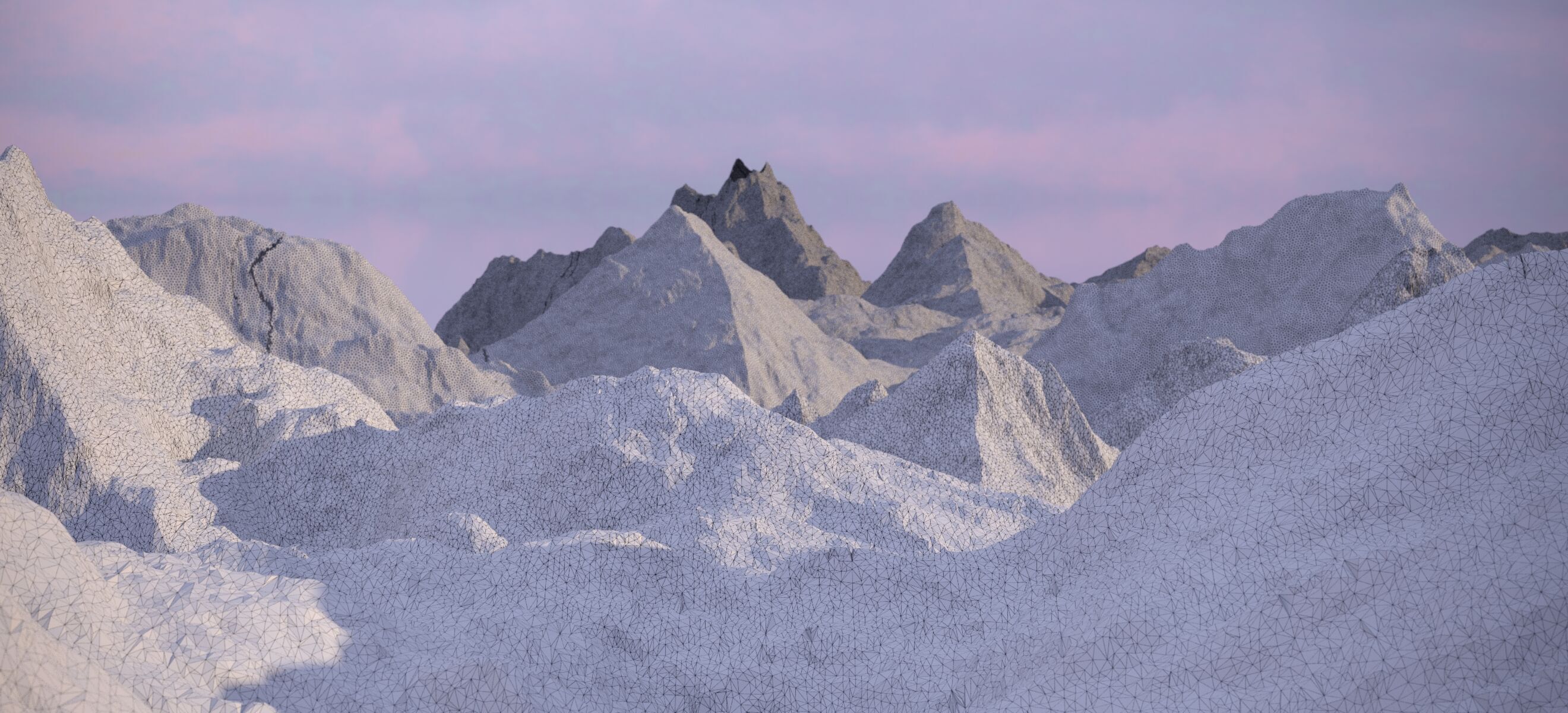 THE ALPS WINTER LANDSCAPE 2024 3D model_17