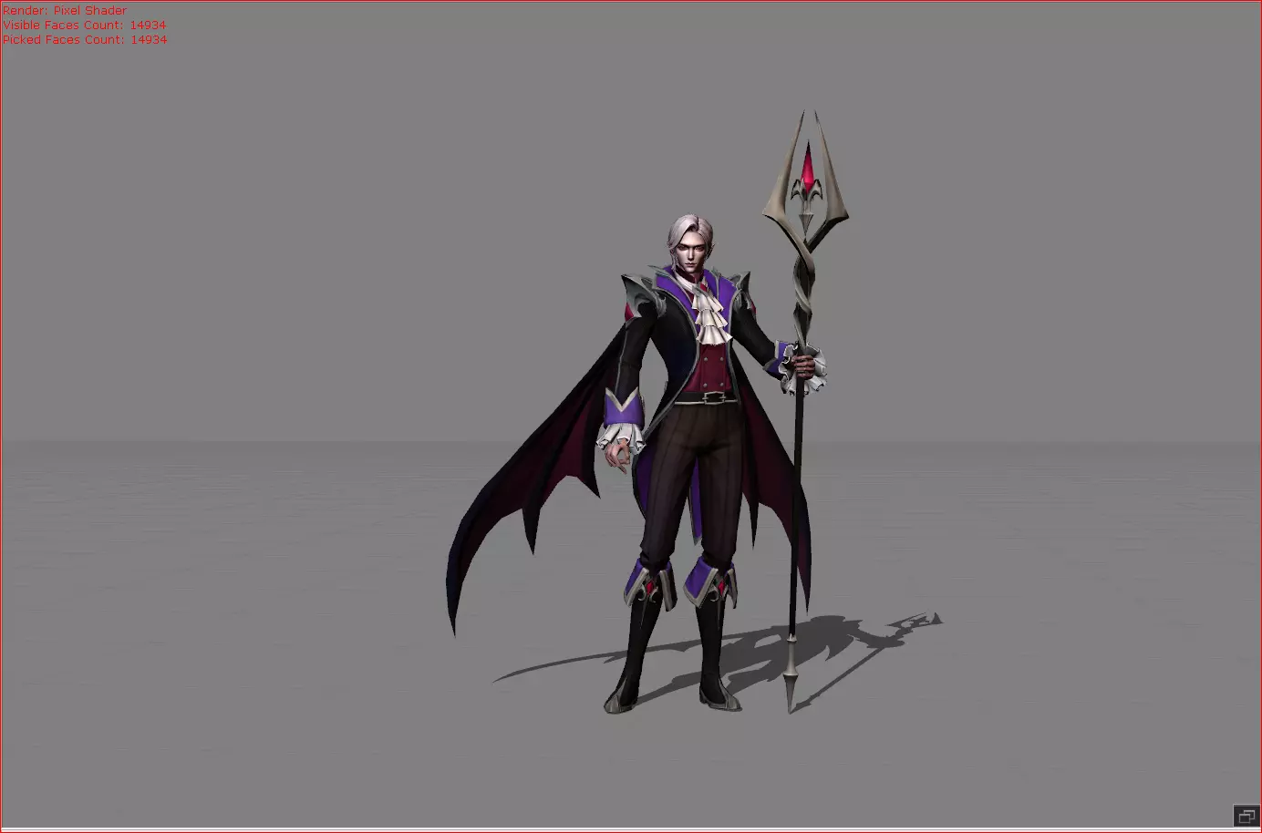 Cecilion Wisteria Count Low-poly 3D model_0