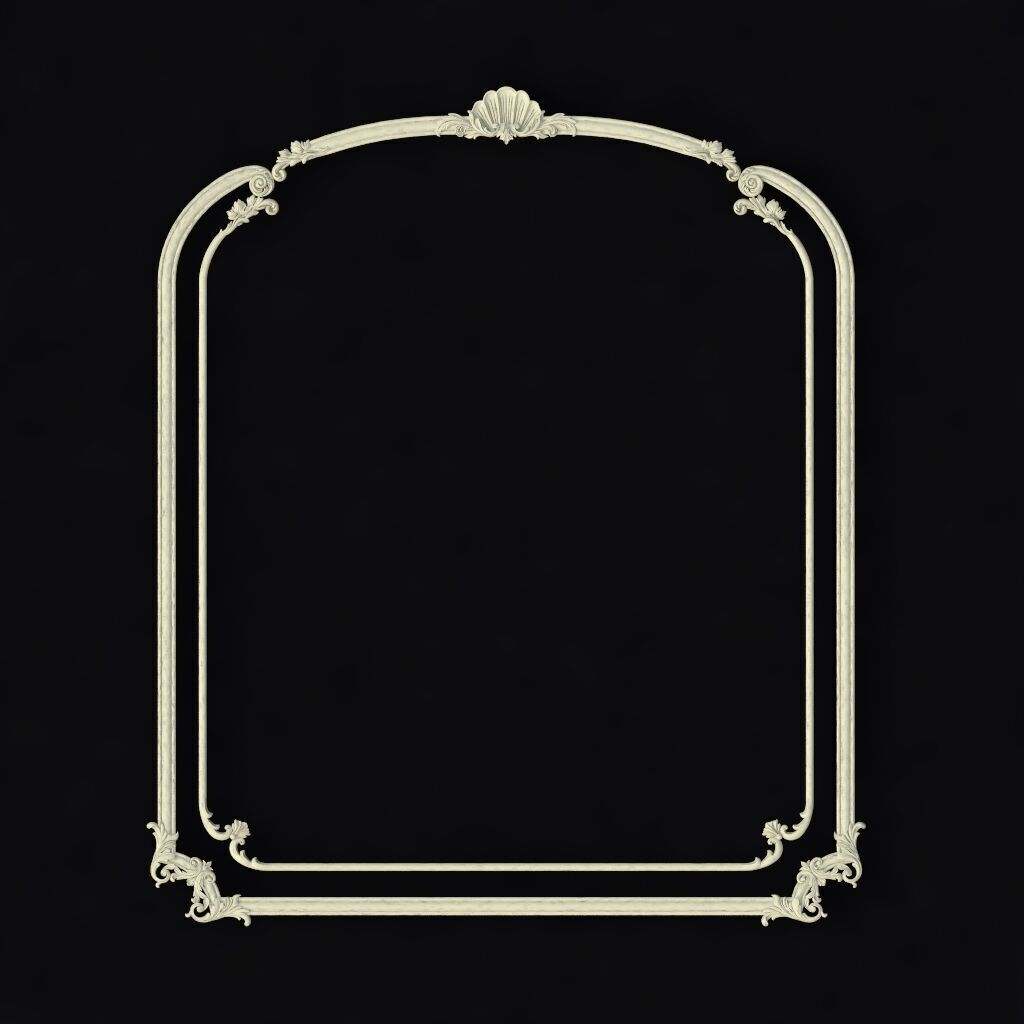 Central decor ornament for furniture 3D model_1