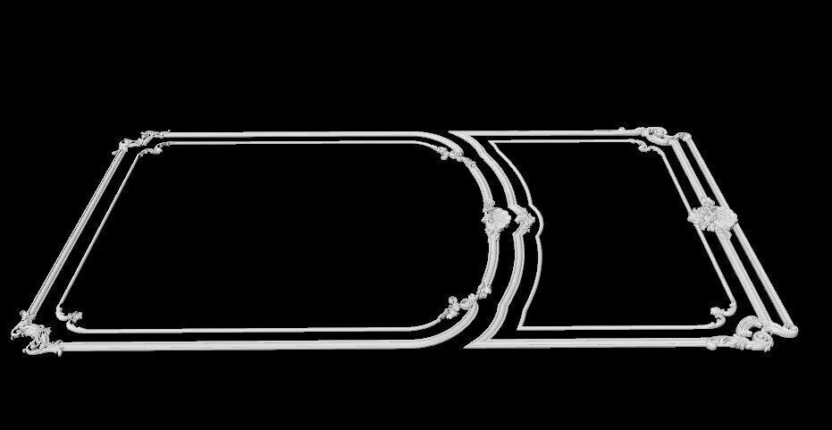 Central decor ornament for furniture 3D model_5