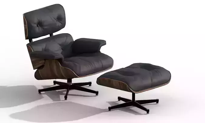 Relaxfauteuil  Luxe Lounge Chair met Voetenbank