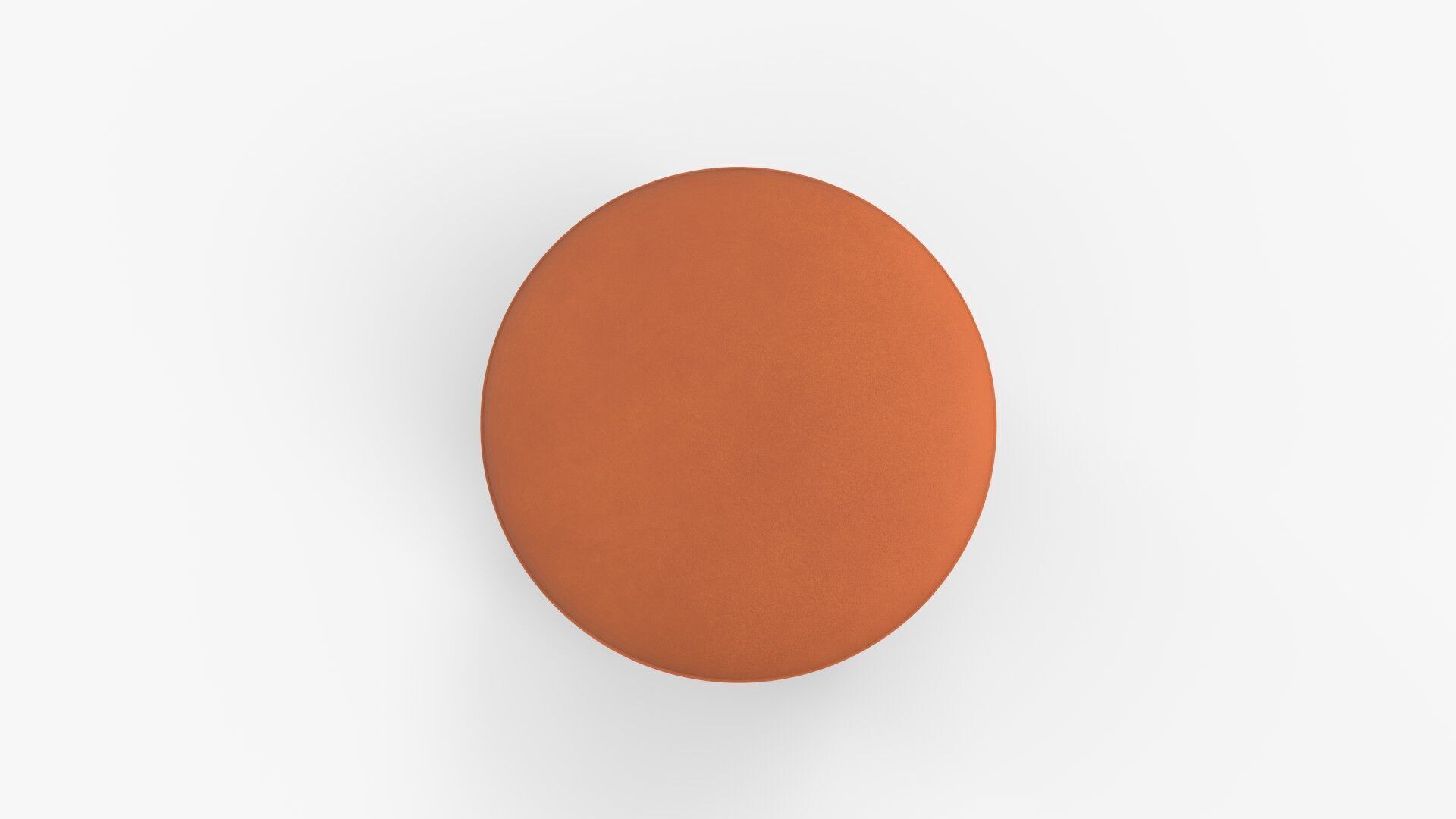 Arend Velvet Round Pouf Ottoman 3D model_6