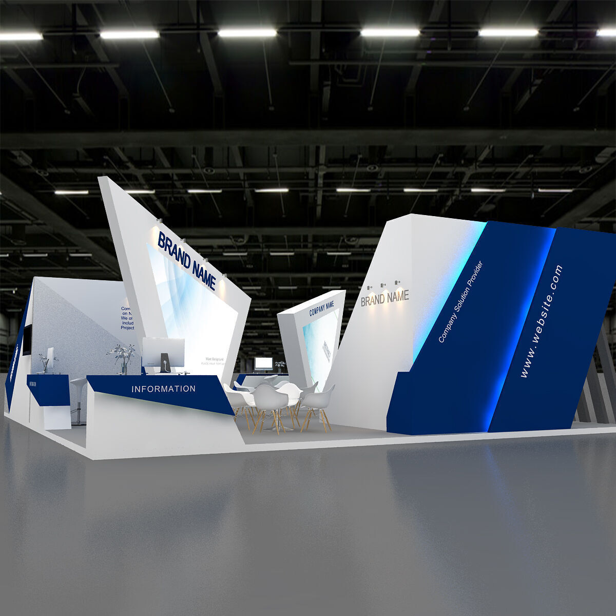 3D Booth Model 3D model_7