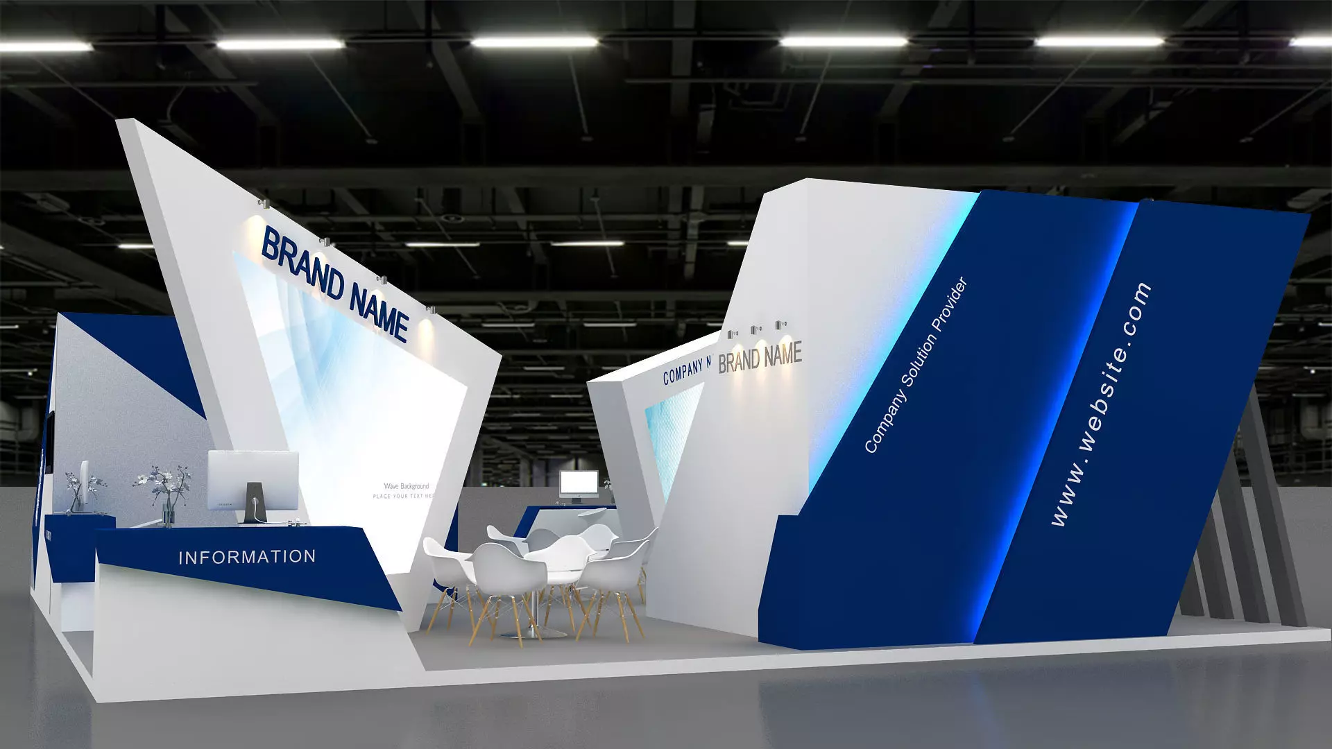 3D Booth Model 3D model_0