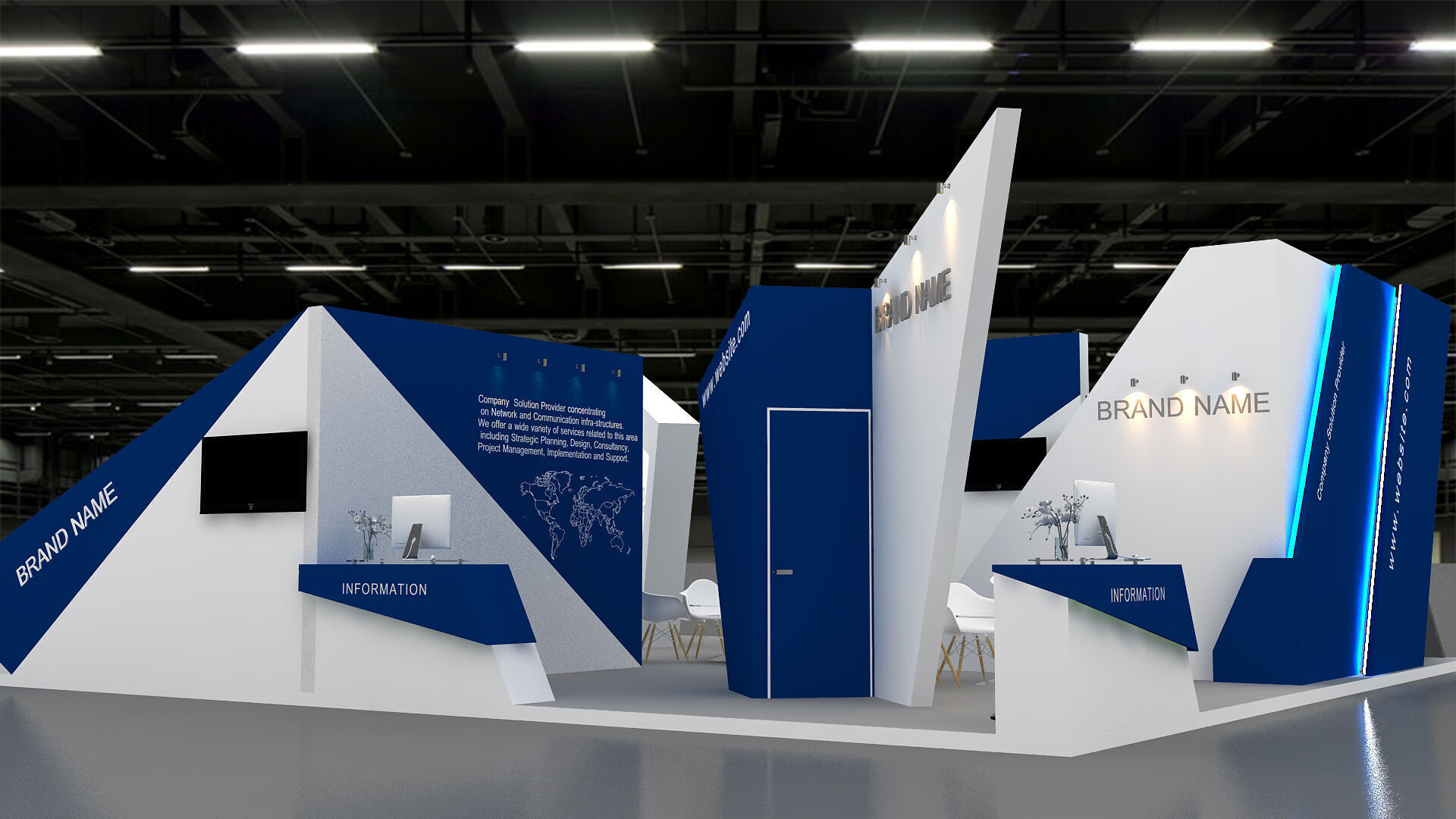 3D Booth Model 3D model_1