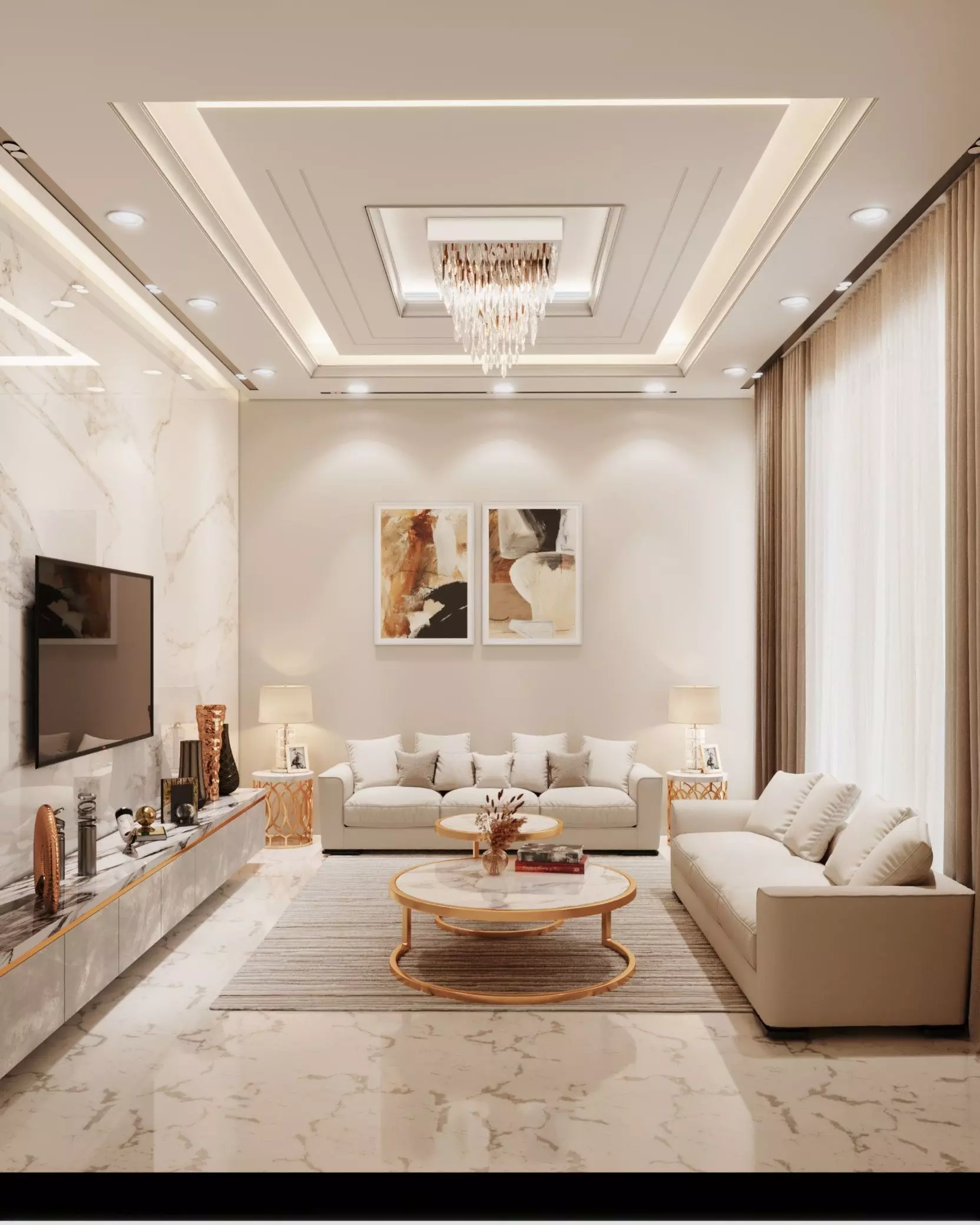 New Living Room Design Free 3D model