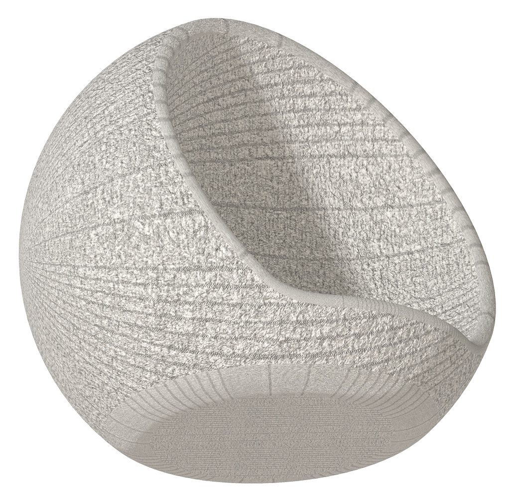 Premium Indoor Lounger 3D print model_2