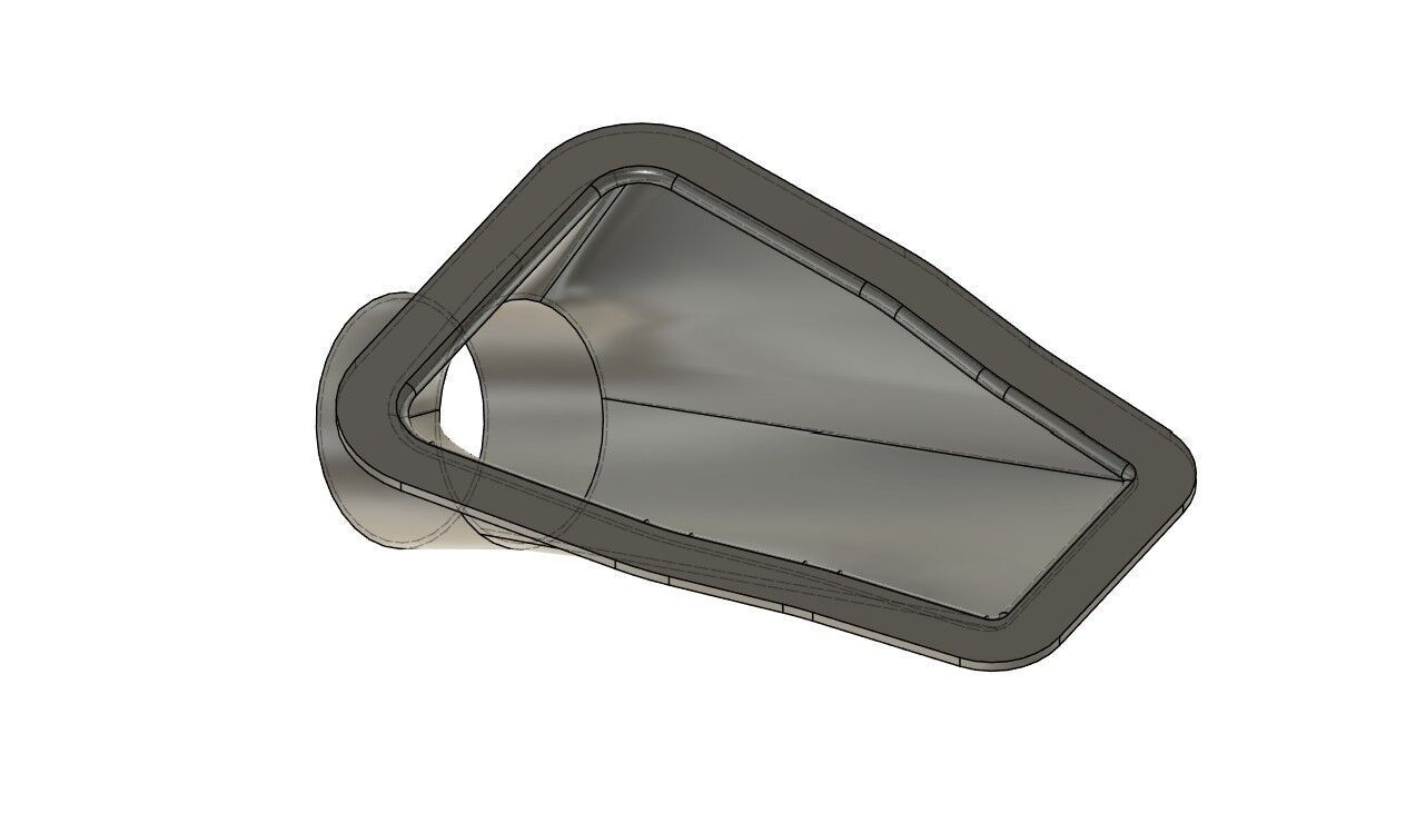 Two and a half Inch Naca Duct Intake 3D print model_2