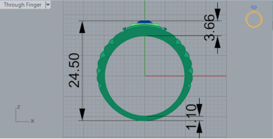 Luxury man Rolex design diamond ring model ror0025 3D print model_10