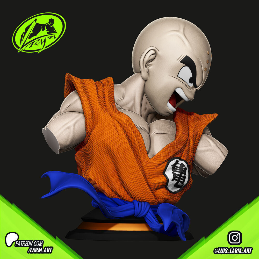 Krilin Dragon Ball Z 3D print model_10
