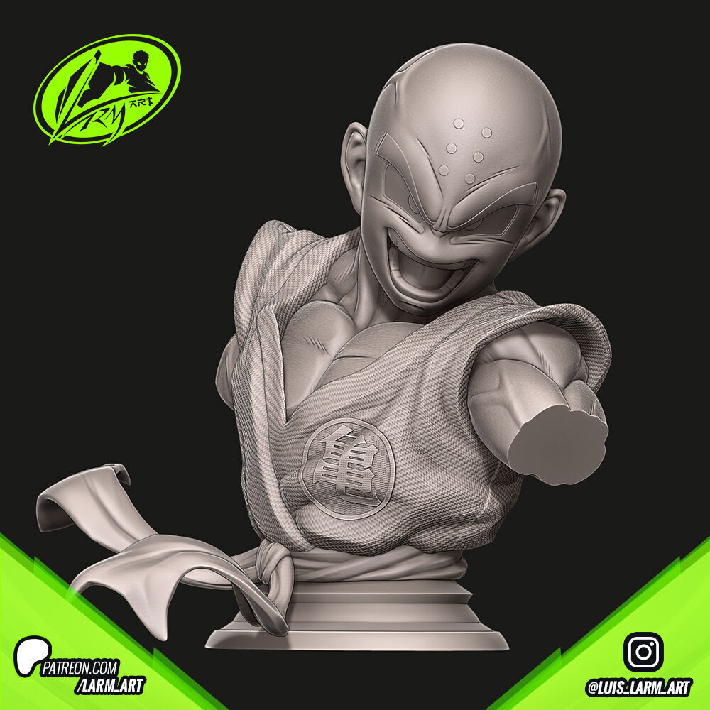 Krilin Dragon Ball Z 3D print model_3