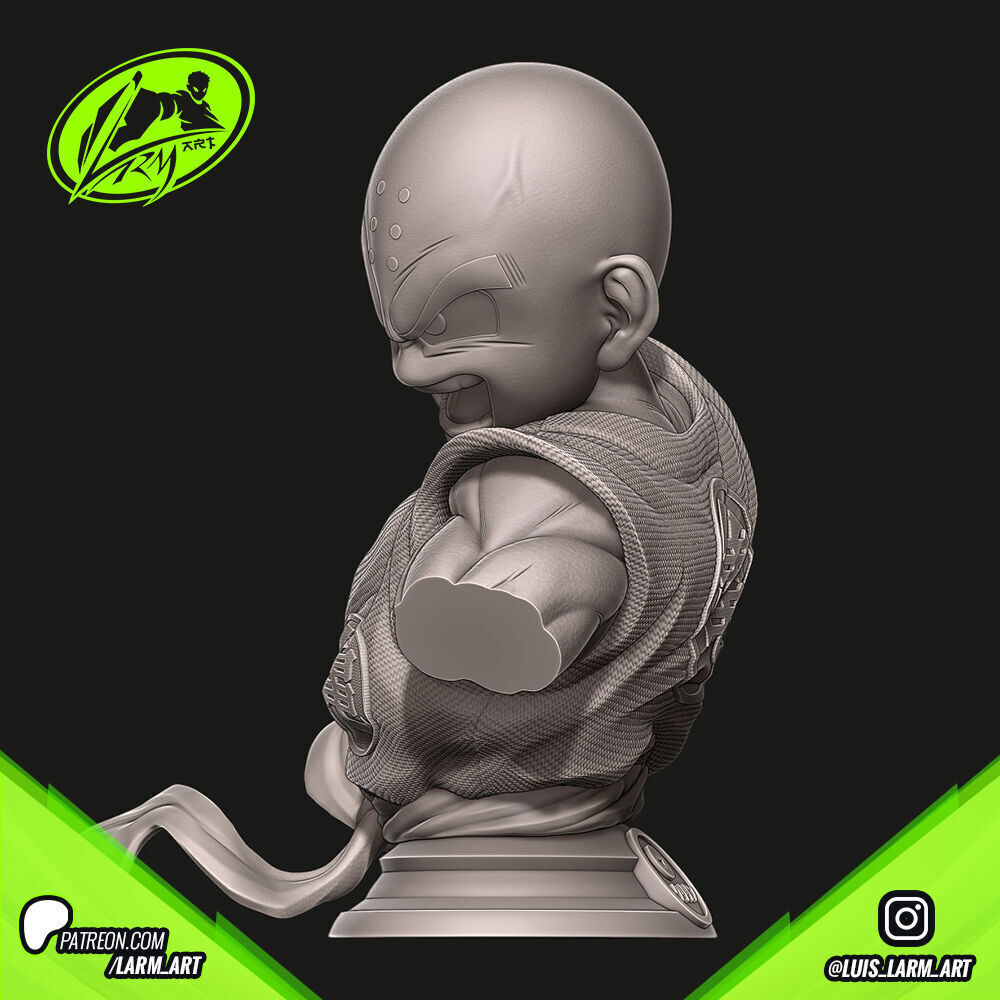 Krilin Dragon Ball Z 3D print model_7