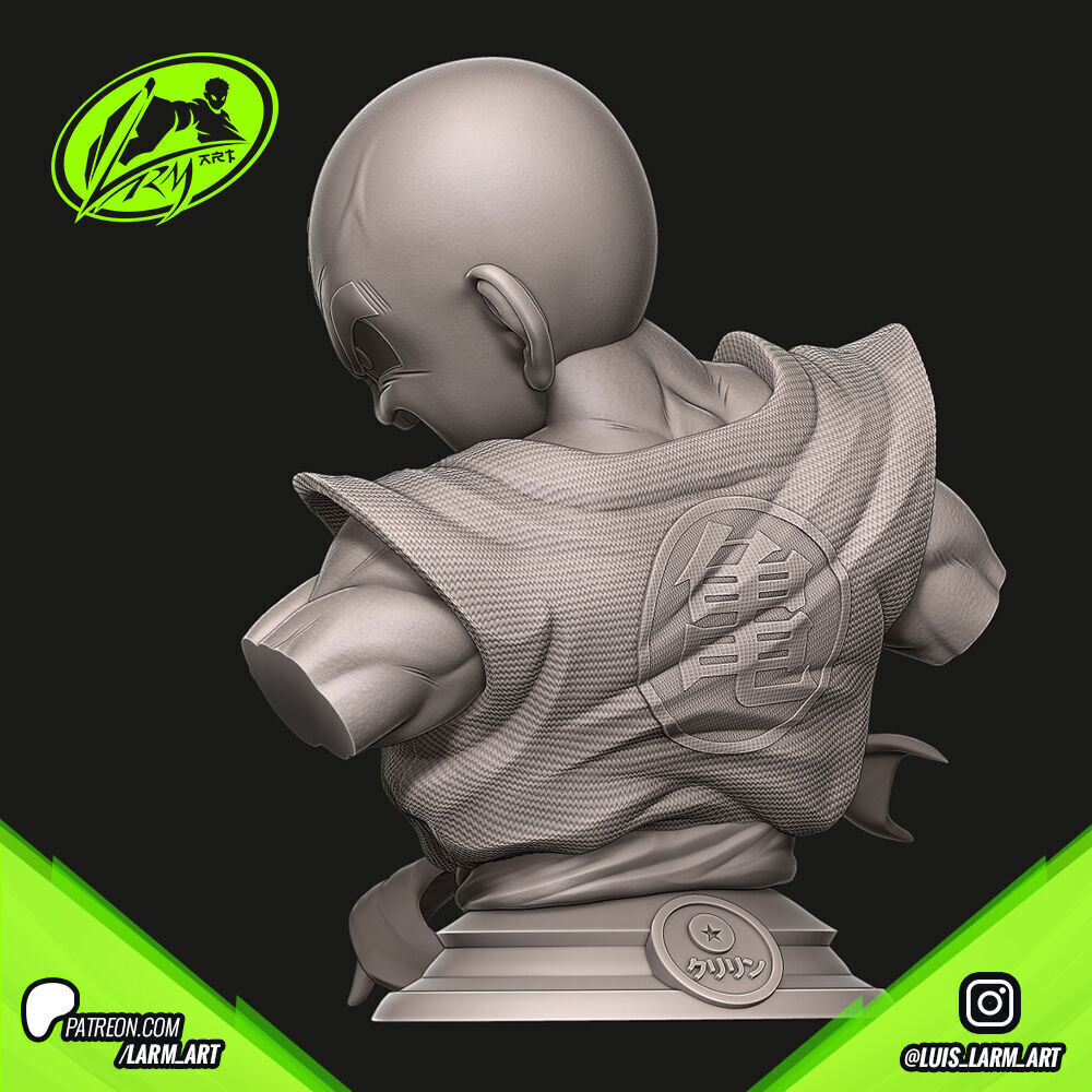 Krilin Dragon Ball Z 3D print model_9