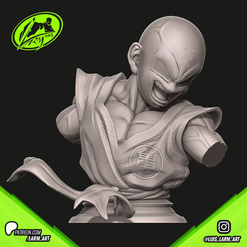 Krilin Dragon Ball Z 3D print model_5
