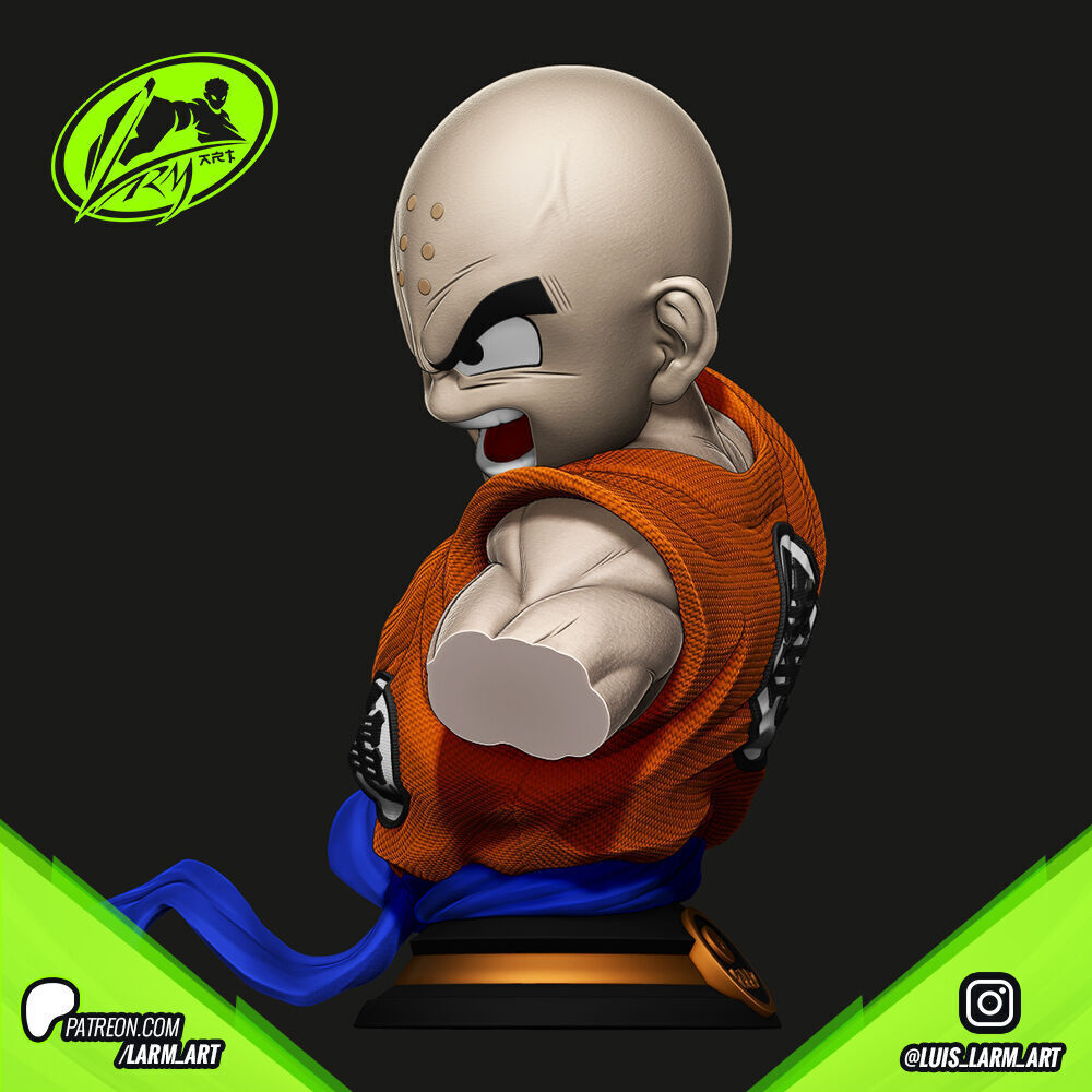 Krilin Dragon Ball Z 3D print model_6