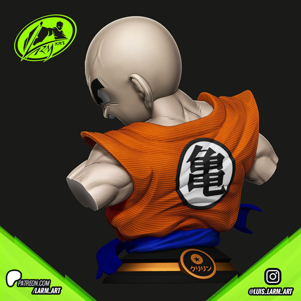 Krilin Dragon Ball Z 3D print model_8
